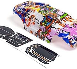 SummitLink Custom Pink Pig Body for e-Revo Mini 1/16 Scale RC Car - Unique Graffiti Style - Perfect for RC Enthusiasts -